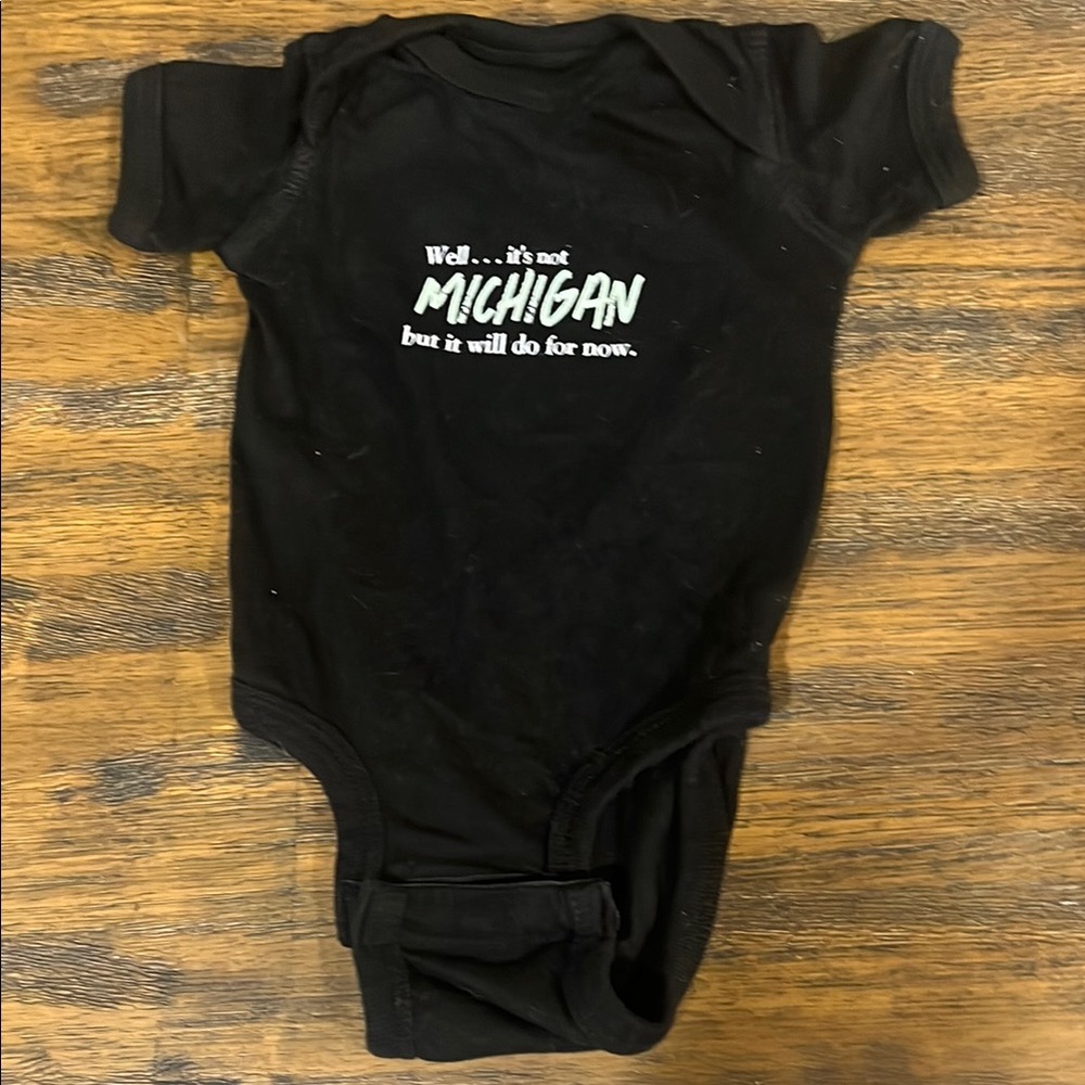 Black Baby Onesie Michigan